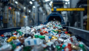 Plastic waste supplied for recycling and renewable fuels