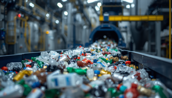 Plastic waste supplied for recycling and renewable fuels